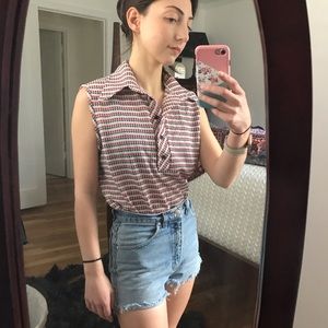 Vintage knit sleeveless top